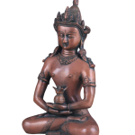 Pure Brass Meditating Buddha Statue Antique Copper Finish 13 Inch | Jaipurio